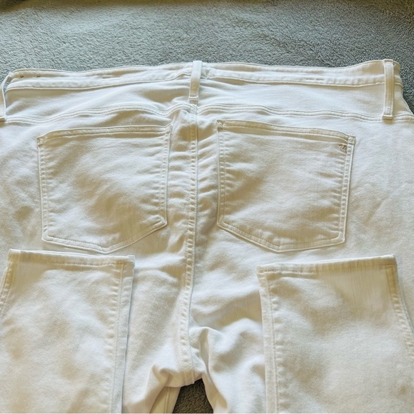 Madewell White Curvy High-Rise Skinny Crop Button-Front Jeans Women's 37P - Picture 7 of 15